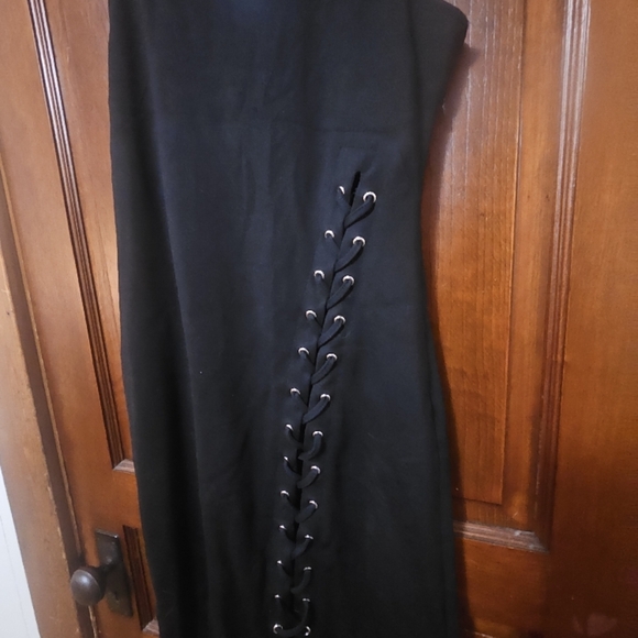 Walter Baker Women's Black Lace Up Sleeveless Misha Dress - Picture 4 of 9